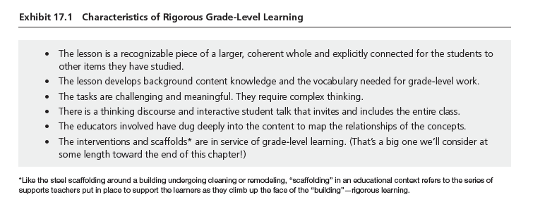 Exhibit 17.1 Characteristics of Rigorous Grade-Level Learning.png